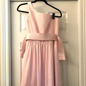 Vera Wang pink bridesmaid dress